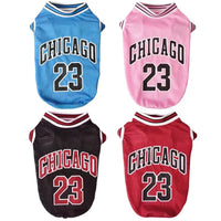 Mesh Breathable Dog Clothes Schnauzer Teddy Sport Large Dog Jersey Basketball Clothing Puppy T-Shirts Summer Pet Cat Shirts