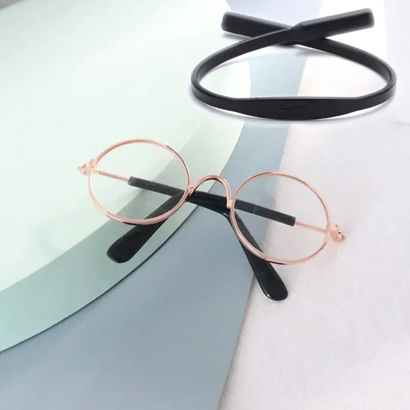 Cat Sunglasses Summer Outdoor Puppy UV Protection Sunglasses Dolls Sun Glasses Small Dog Cosplay Photo Props Cute Pet Sunglasses