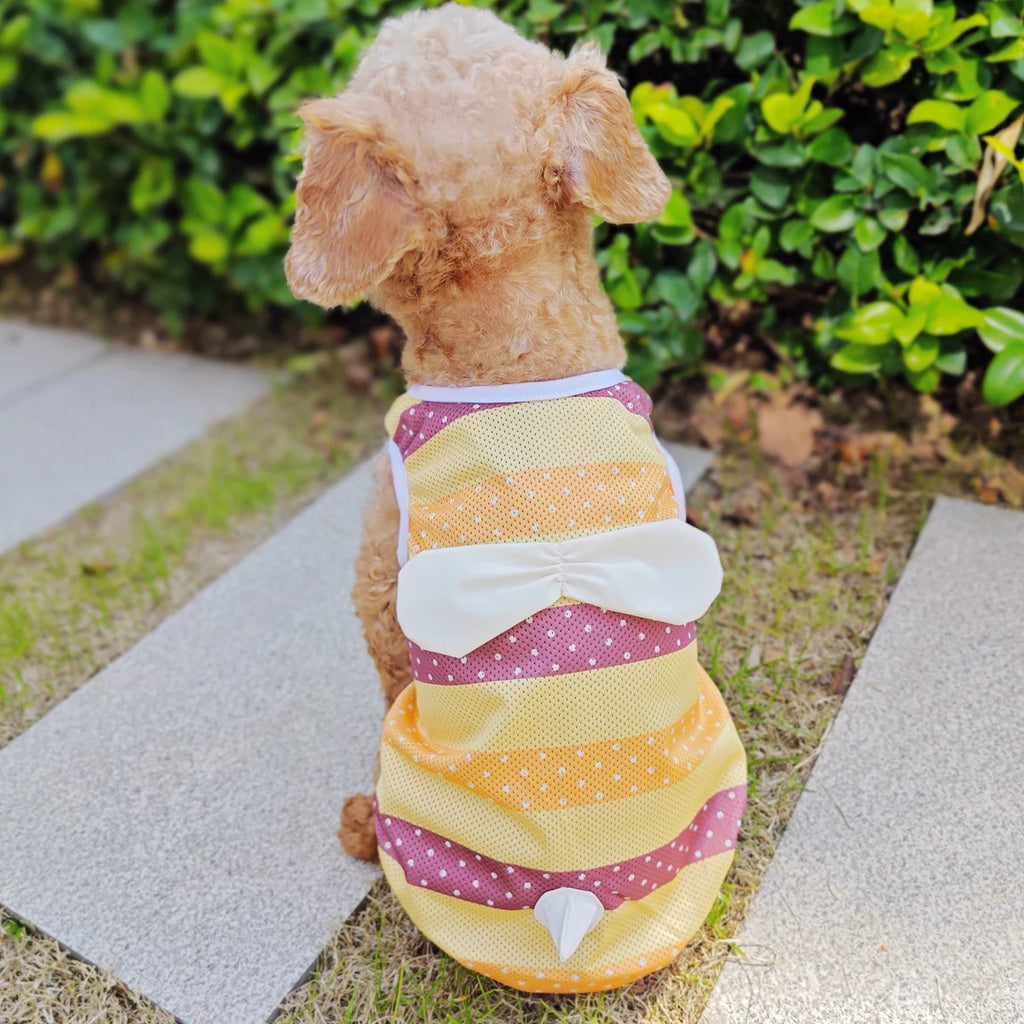 Cooling Dog Clothes Summer Cute Funny XS XXL Pet Costumes For Small Medium French Bulldog Terrier Chihuahua Yorkie Pug Cat Coat
