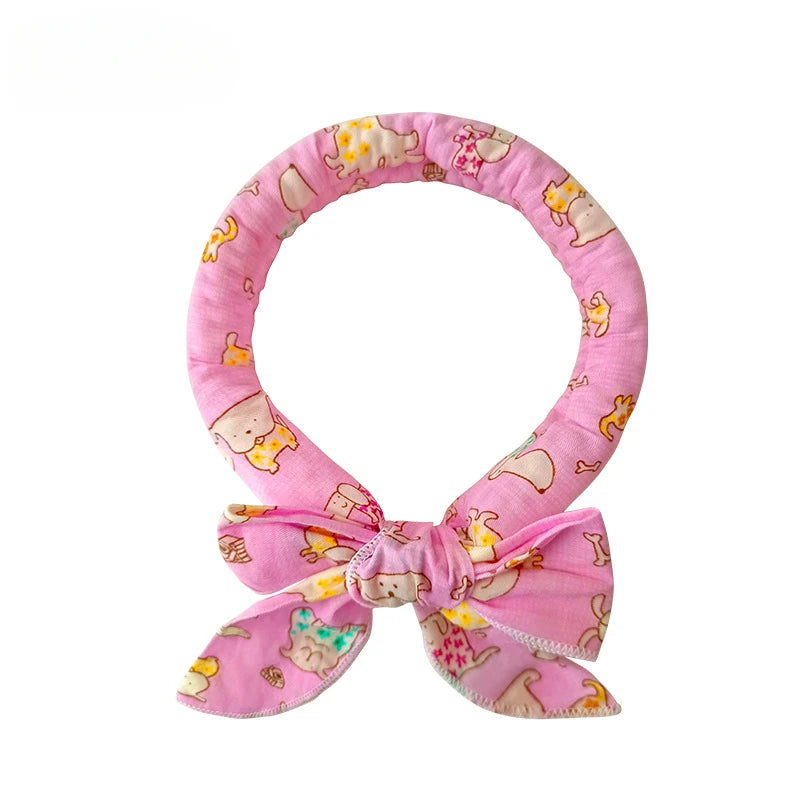 Pet Cooling Ice Scarf Cool Ice Towel Heatstroke Dogs Cats Ice Collar Adjustable Cat Collar Bib prevent heat stroke Dog Supplies