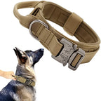 Durable Tactical Dog Collar Leash Set Adjustable Military Pet Collar Leash Medium Large Dog German Shepherd Training Accessories