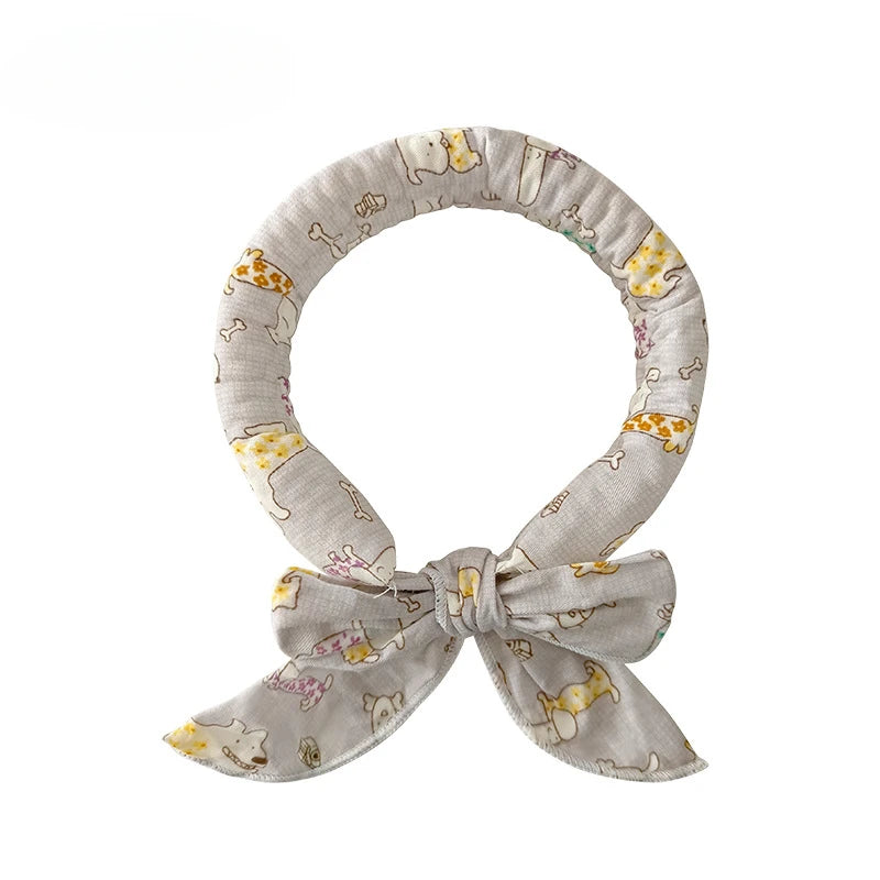 Pet Cooling Ice Scarf Cool Ice Towel Heatstroke Dogs Cats Ice Collar Adjustable Cat Collar Bib prevent heat stroke Dog Supplies