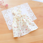 Summer Cotton Sphynx Cat Suspender Skirt Love Flower Pet Princess Dresses for Cats Gotas Katten Kedi Dog Dress mascotas Clothes