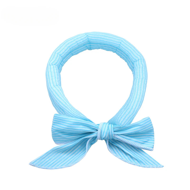 Pet Cooling Ice Scarf Cool Ice Towel Heatstroke Dogs Cats Ice Collar Adjustable Cat Collar Bib prevent heat stroke Dog Supplies